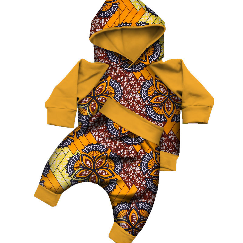 2 Pcs Sets Kids Boy African Clothes  (9)