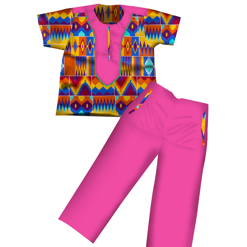 African Boys Dashiki Clothes plus pants  (13)