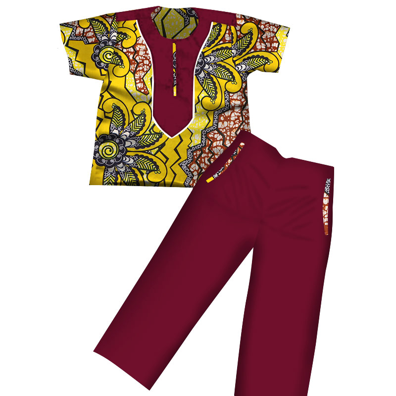 African Boys Dashiki Clothes plus pants  (16)