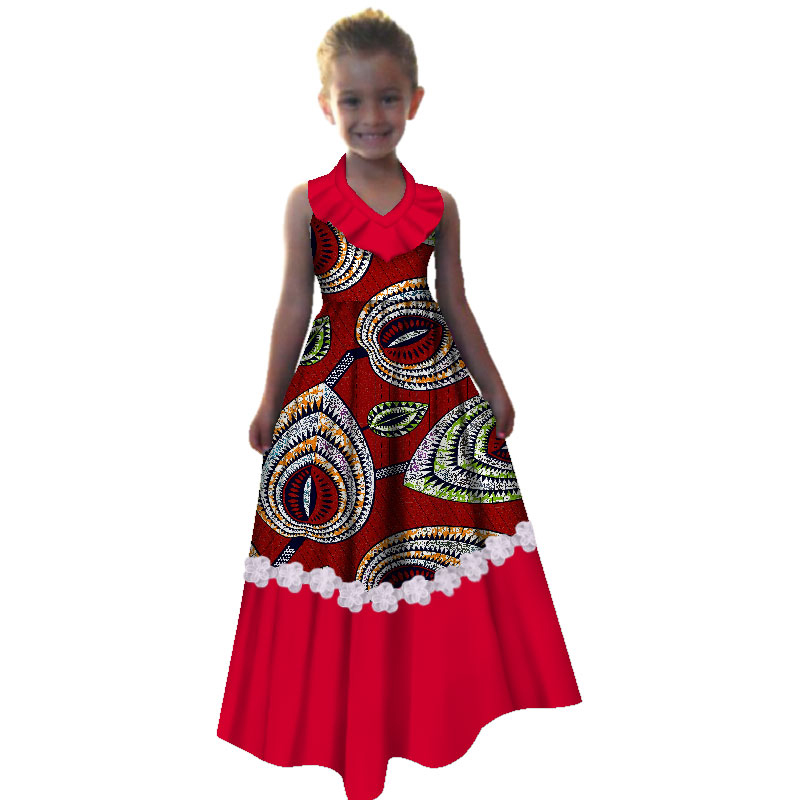 African dashiki clothes for girl's dress (1)
