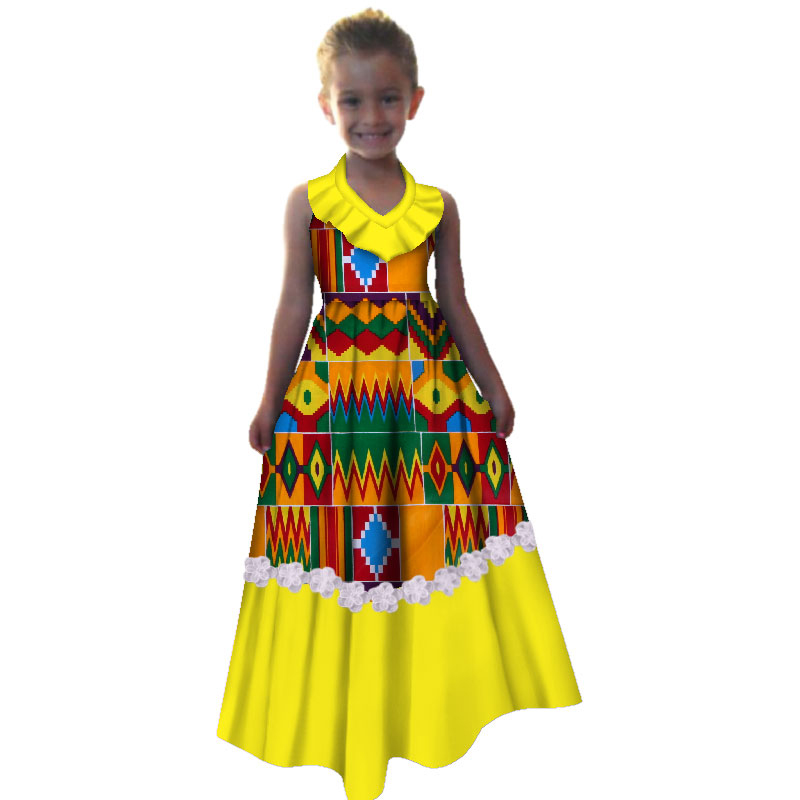 African dashiki clothes for girl's dress (2)