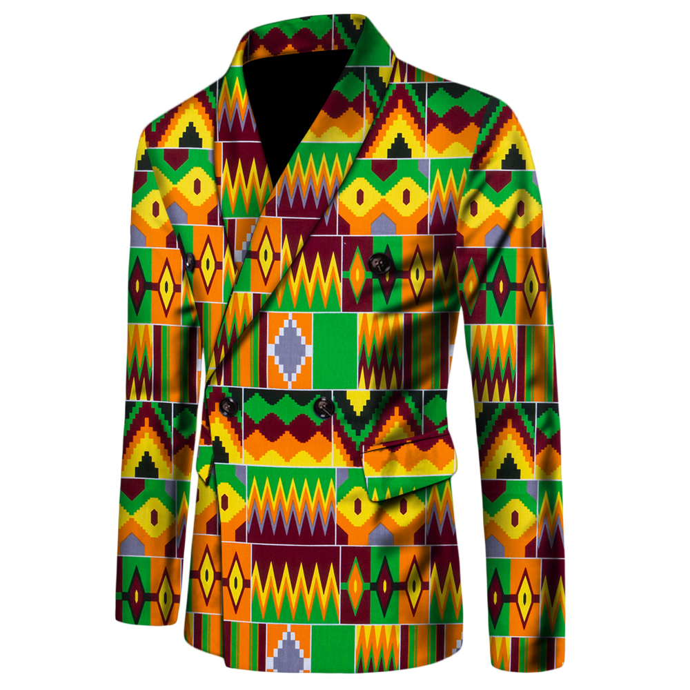 African dashiki mens casual suit (4)