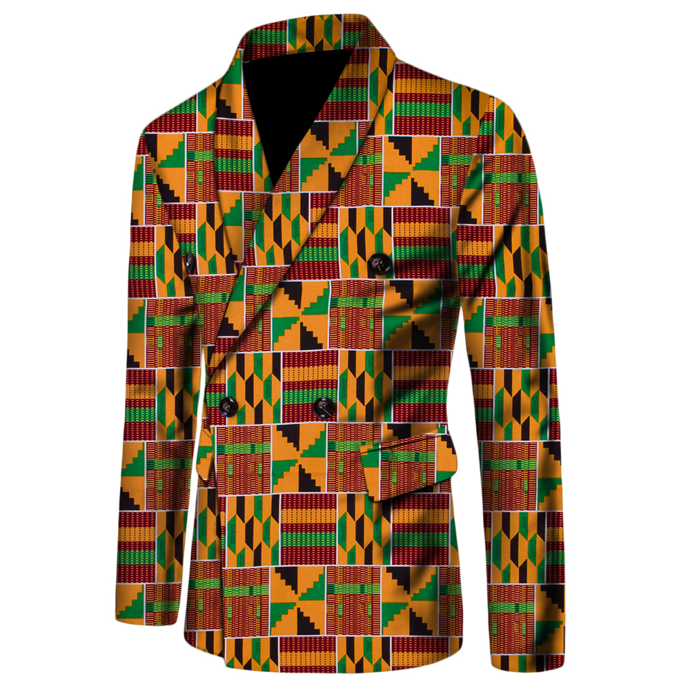 African dashiki mens casual suit (5)