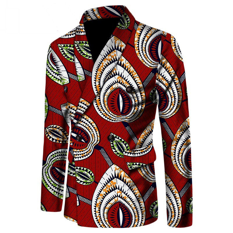 African dashiki mens casual suit (6)
