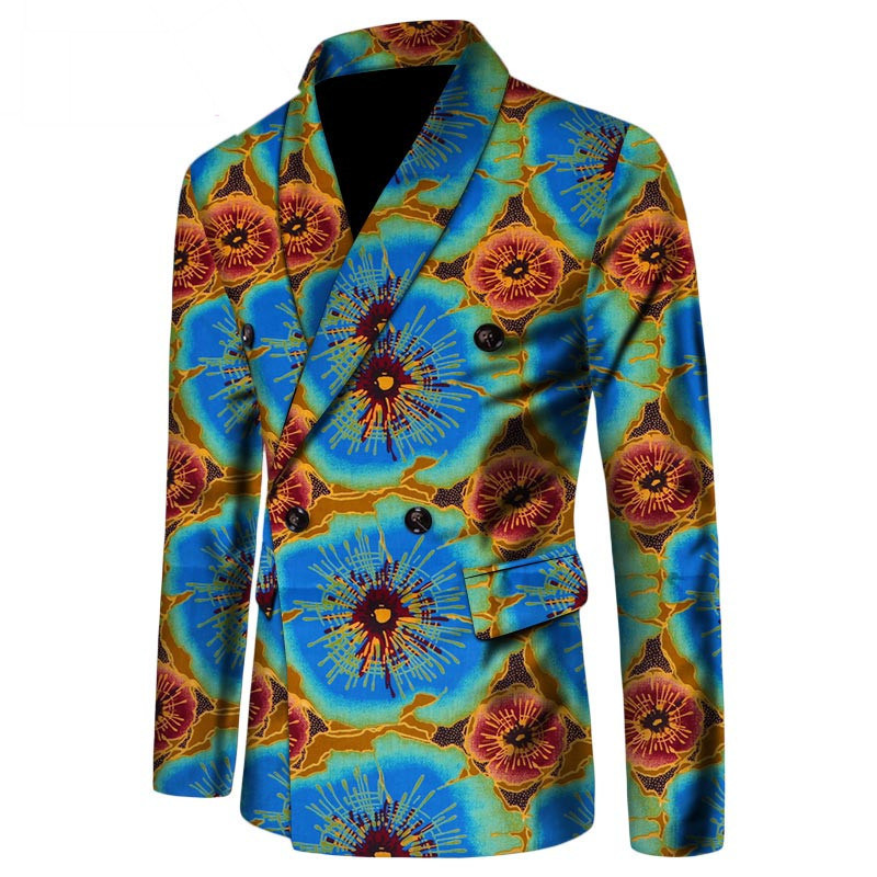African dashiki mens casual suit (7)