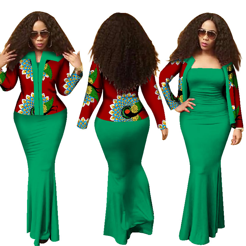 Ankara dashiki african ladies outfits (17)