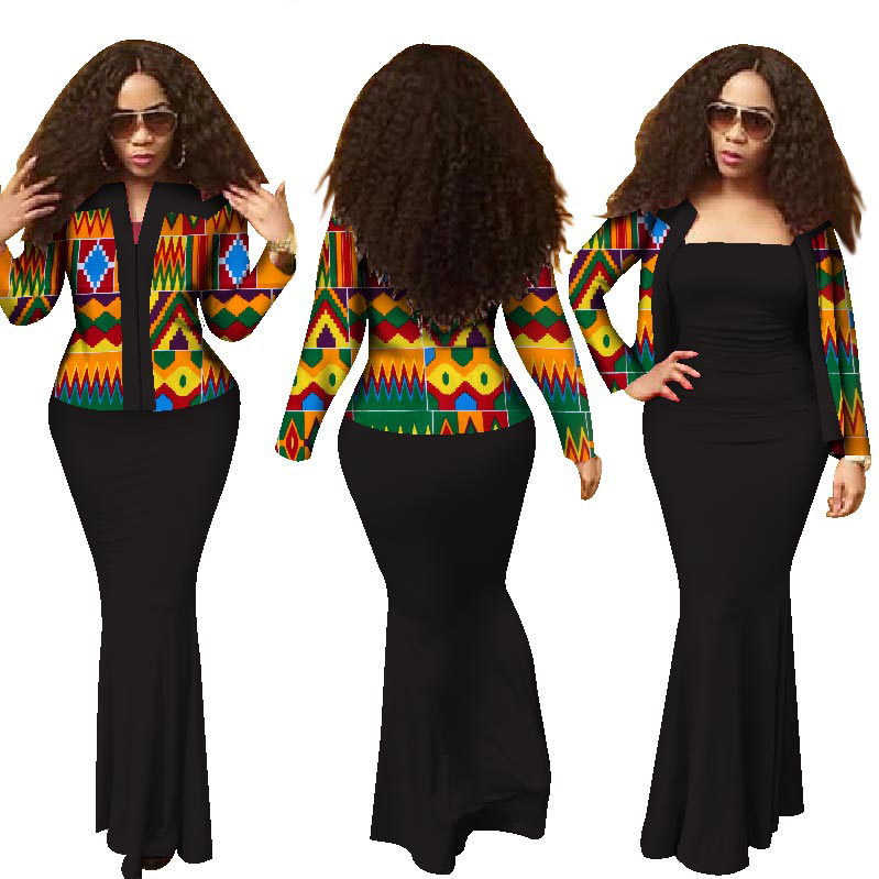 Ankara dashiki african ladies outfits (23)