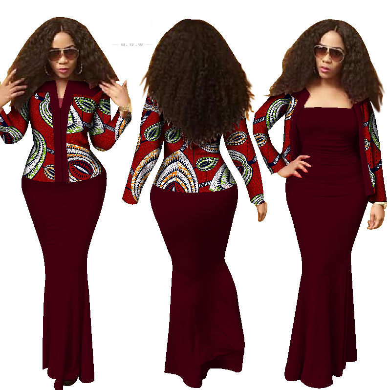 Ankara dashiki african ladies outfits (4)