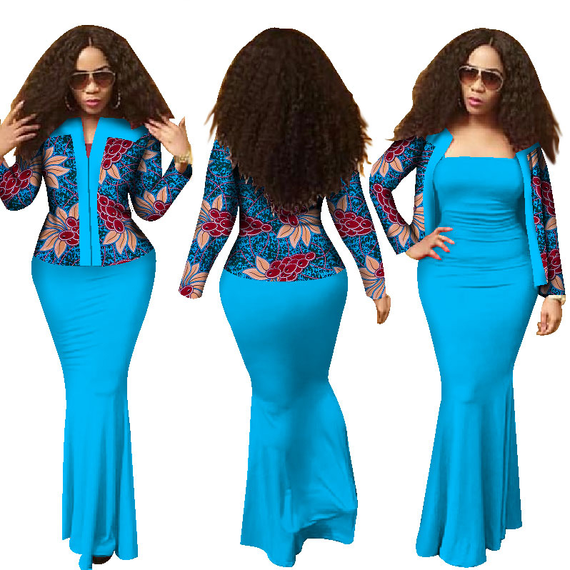 Ankara dashiki african ladies outfits (8)