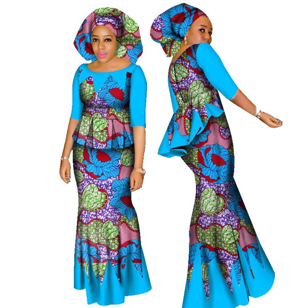 Dashiki Cotton Top and Skirt Set (1)