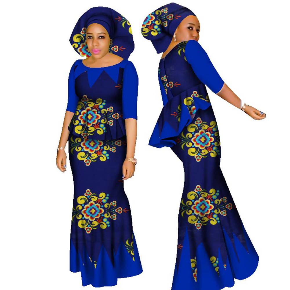 Dashiki Cotton Top and Skirt Set (4)