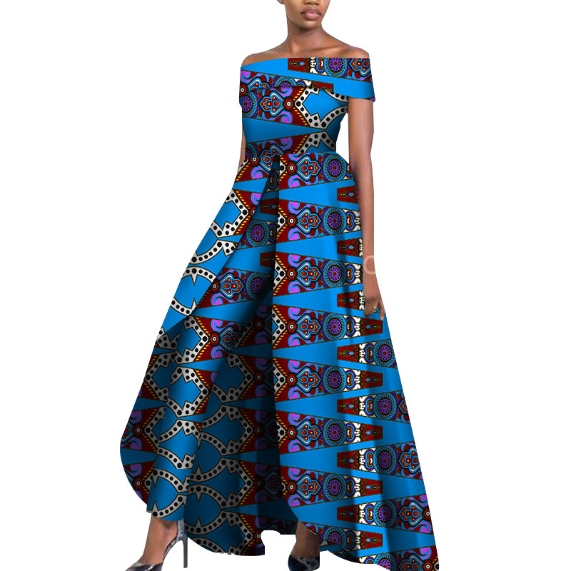 african ankara dashiki no shoulder dress (5)