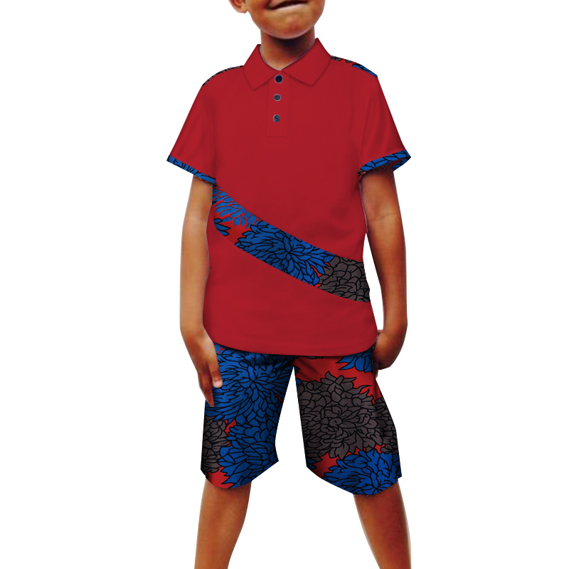 african dashiki boys T-shirts with pants (16)