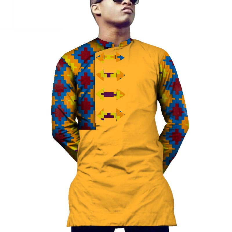 african dashiki print men shirt (13)