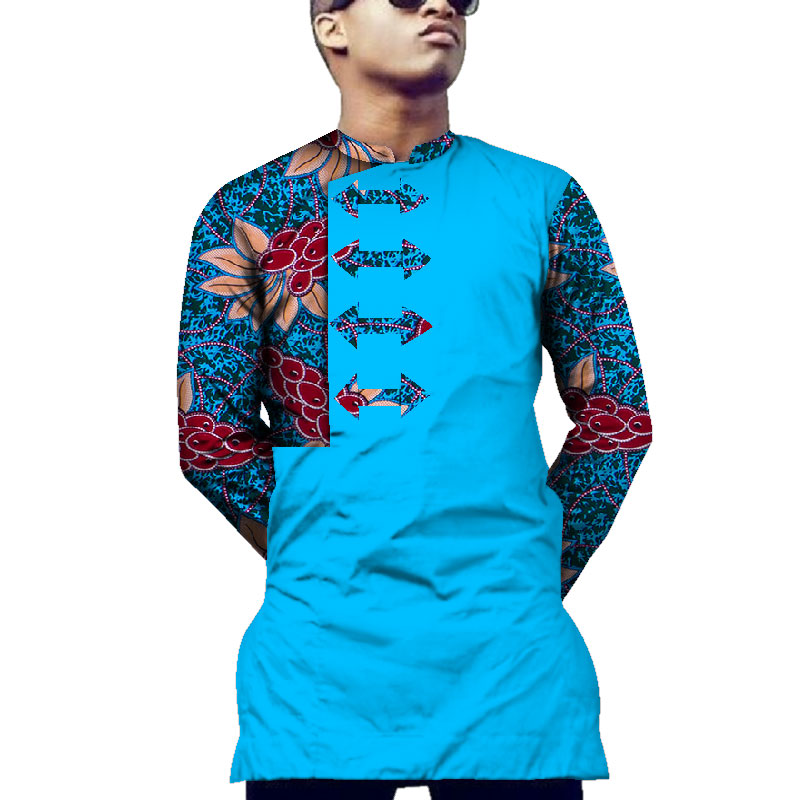 african dashiki print men shirt (3)