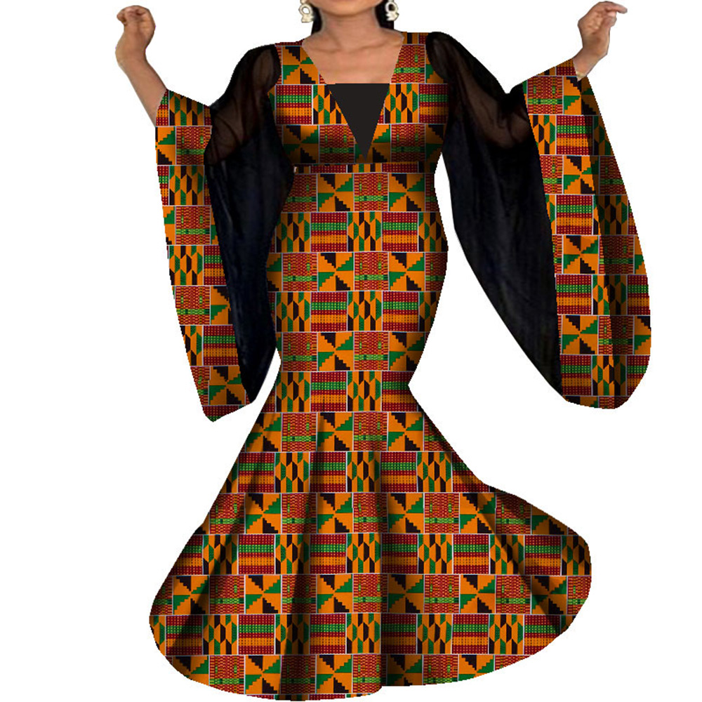 African Women Party Dress Cotton Wax Print Skirt Sets Bazin Riche Ankara Dashiki